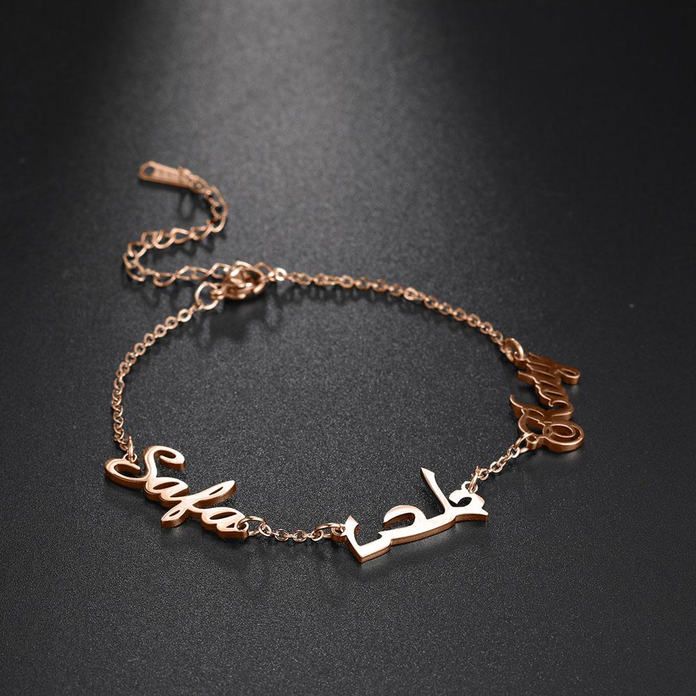 Cazador Customized Multi-name Bracelet Stainless Steel for Women Personality Family Name Jewelry Mother Gift Wholesale 2026