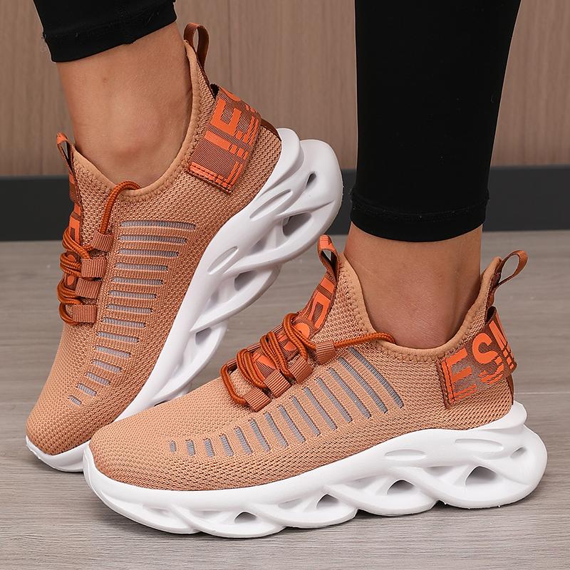Women's Trendy Mesh Shoes Trendy Multi Design Lightweight Comfortable Breathable Non Slip Sole Outdoor Walking Sports Shoes