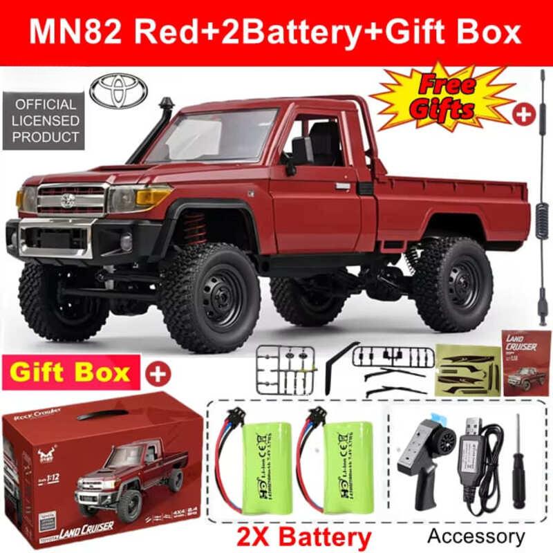 Новый 1:12 Устойчивая к падениям радиоуправляемая машина MN82 4WD ретро полномасштабная имитация внедорожника вездеход с дистанционным управлением пикап радиоуправляемый грузовик игрушка в подарок