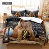 Комплект постельного белья с изображением животных, комплект пододеяльников, комплект постельного белья с 3D-принтом, комплект постельного белья размера «queen size», модный дизайн