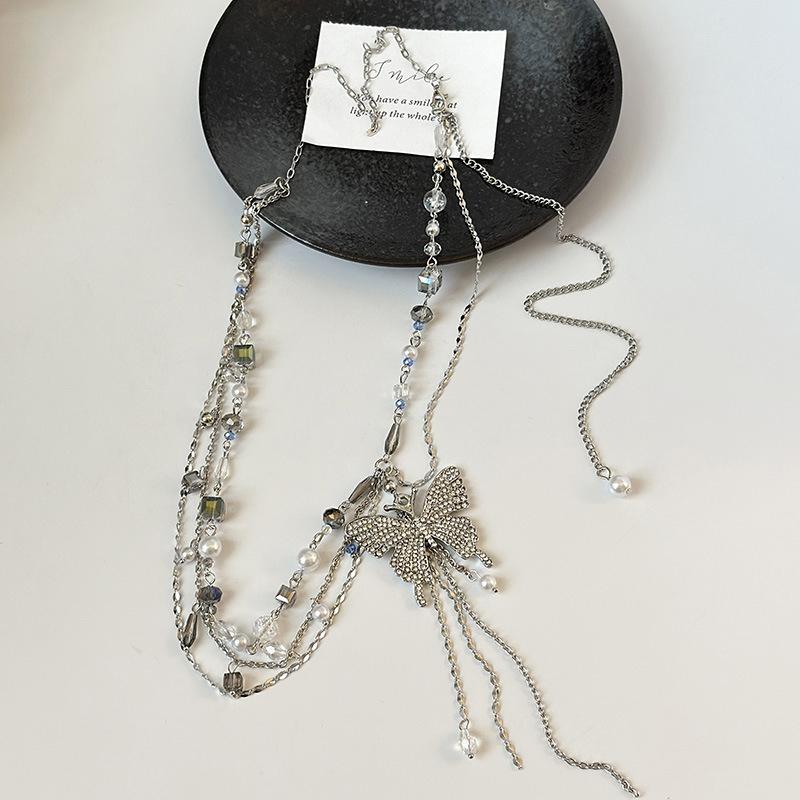 Простой блестящий пояс с украшением в виде бабочки, тонкий пояс для женщин и девочек, регулируемый металлический поясной ремень, панк-цепочки для облегающего тела