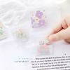 1 Pc Scrapbook Paper Clips Fashion Transparent Gradient Color Non-sticky Memo Pad Clip Cute Star Heart Style Snack Seal Clip