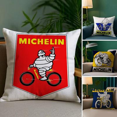 M-MichelinS T-Шины Наволочка Плюшевая Ткань Мягкий Двусторонняя Печать Чехол для Подушки Дивана Наволочки