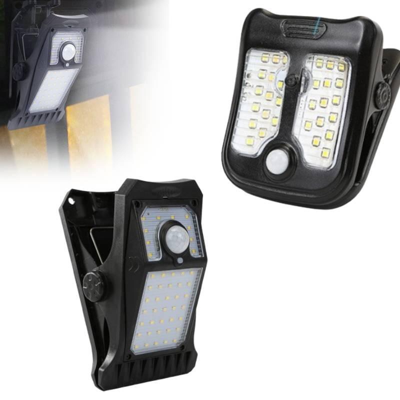 Clip Light Solar Outdoor Courtyard Motion Sensing Lights Weatherproof Camping