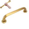 Copper Shower Grab Bar Bathroom Balance Bar Safety Hand Rail Bathtub Safety Handle for Elderly People 30cm