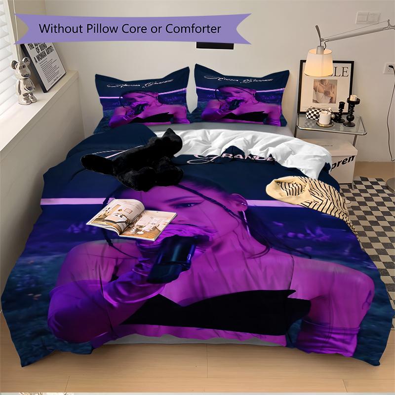 3Pcs Ariana Grande Performance Bedding Sets For All Sizes New 3D Printed Bed Cover Comforter Duvet Cover Pillowcase Bedroom Decoration