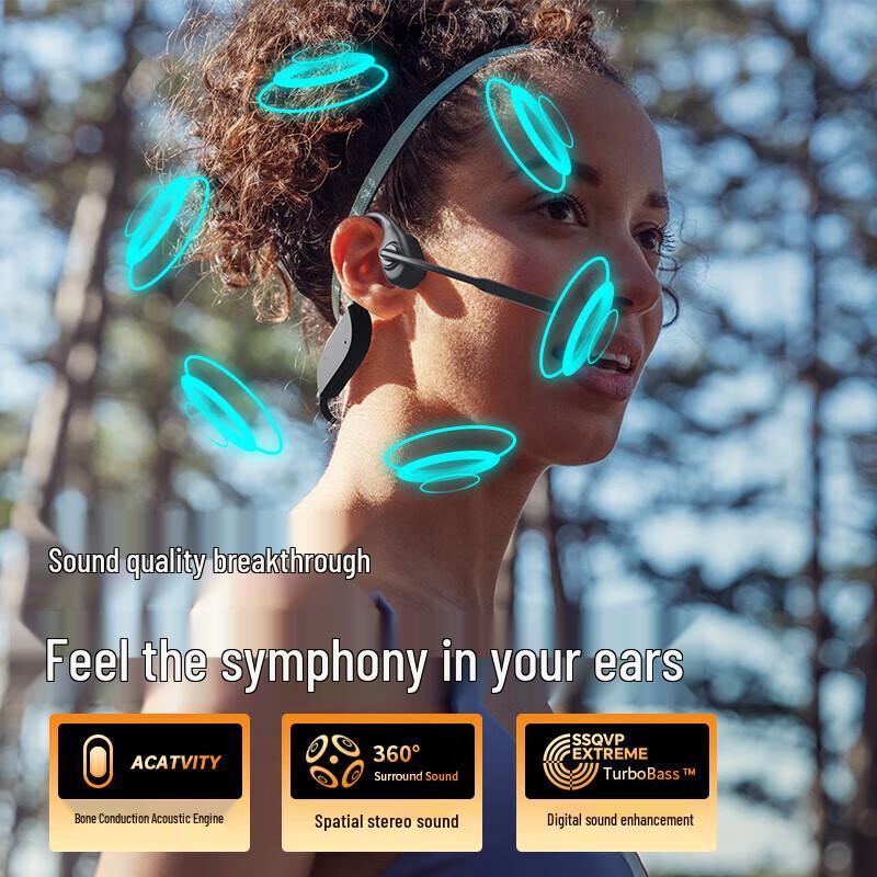 Philips TAN5609 Bone Conduction Bluetooth Headset with Rotating Mic