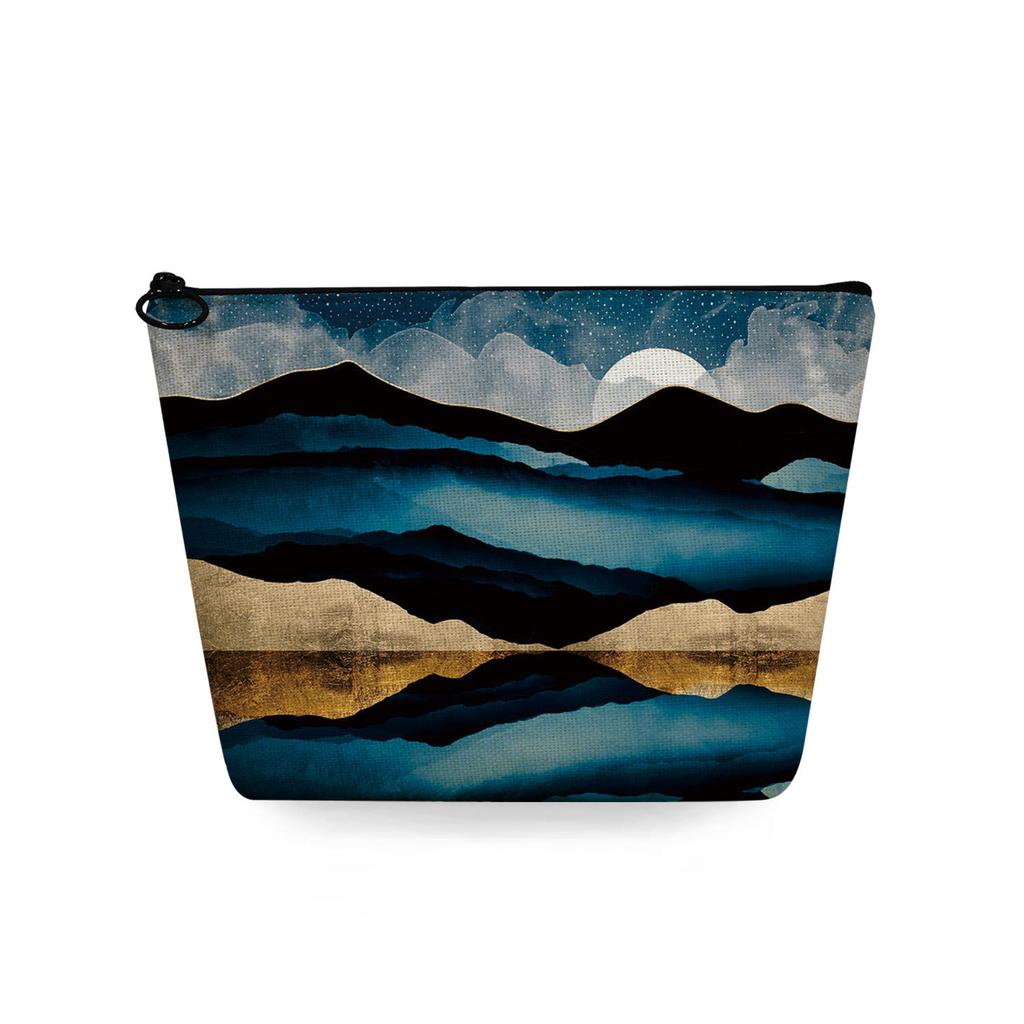 Women Landscape painting Print Cosmetic Bag Toiletries Organize Travel Storage Case 6753 KTB