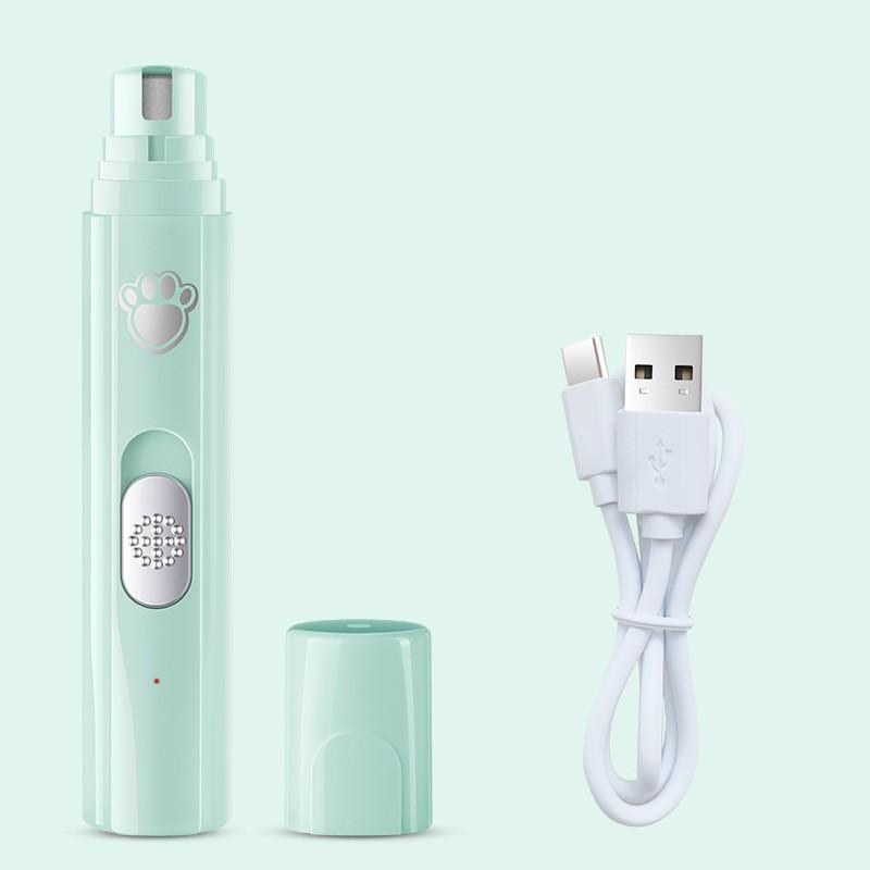 Электрическая пилка для когтей для собак, кусачки для когтей для питомцев, USB-перезаряжаемая, триммеры для когтей для питомцев, безболезненная с полировальным колесом для маленьких/больших питомцев