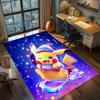 Pikachu Gamer Room Bedroom Carpet Rug, Washable Non Slip Large Area Floor Mat Home Decoration.-TING