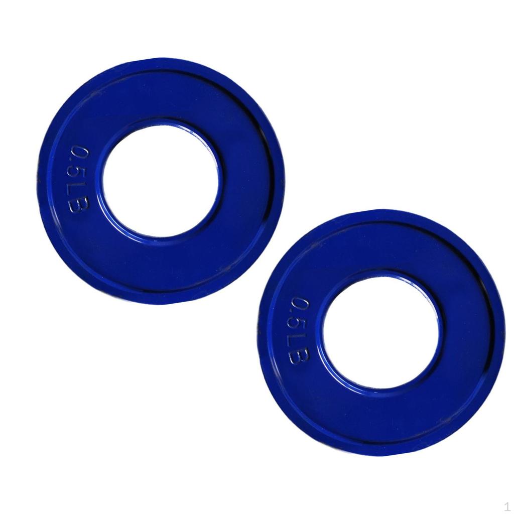 2 Pieces Fractional Weight Plates Color Coded Dumbell Weights Small Change for Home Gym