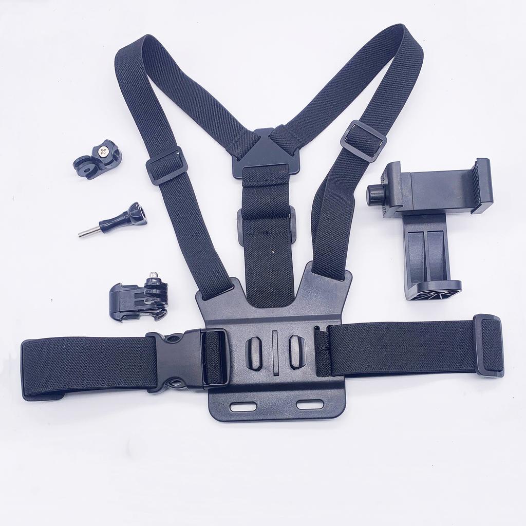 Chest-mounted Mobile Phone Holder First-person Perspective Chest Strap Headband Sports Camera Chest-mounted Shooting Outdoor Live Broadcast Bracket