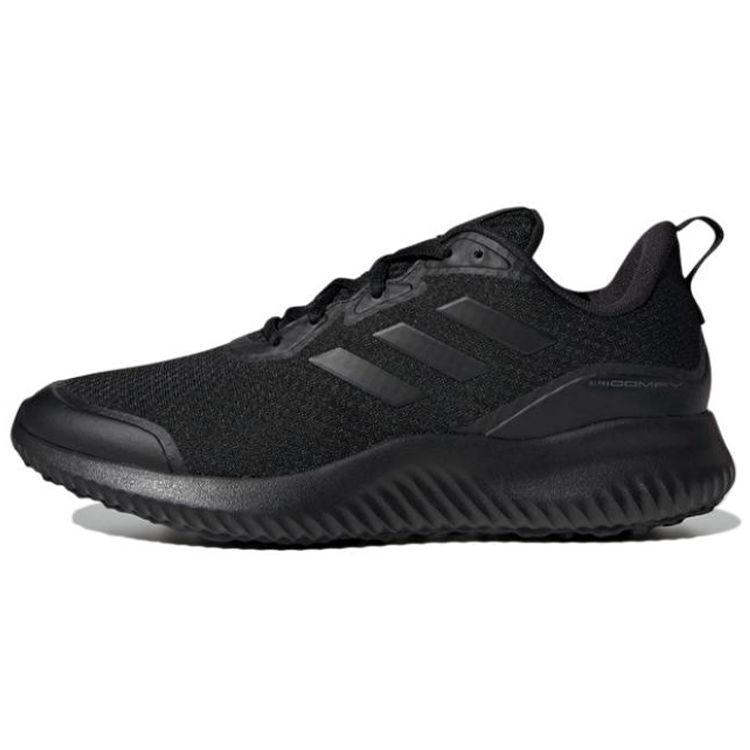 Adidas Alphacomfy Comfortable Lightweight Shock Absorbing Non-Slip Mid-Top Casual Running Shoes Men Sneakers Black GX1790