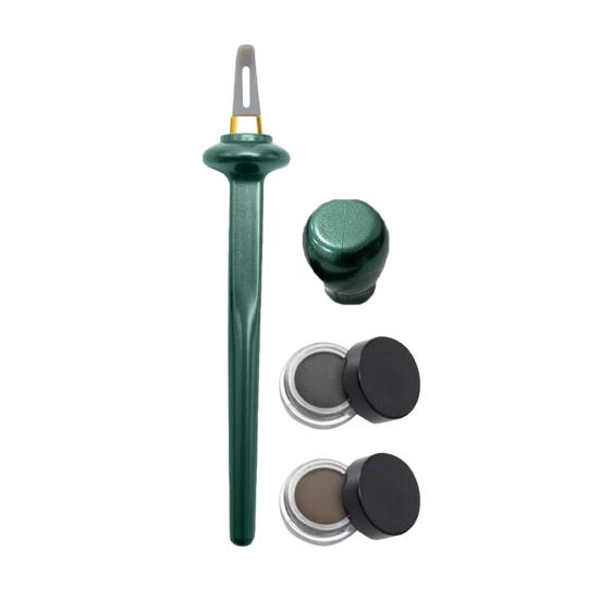 Силиконовый набор для подводки глаз с водостойкими жидкими подводками, гелевой кистью для подводки, многоразовый