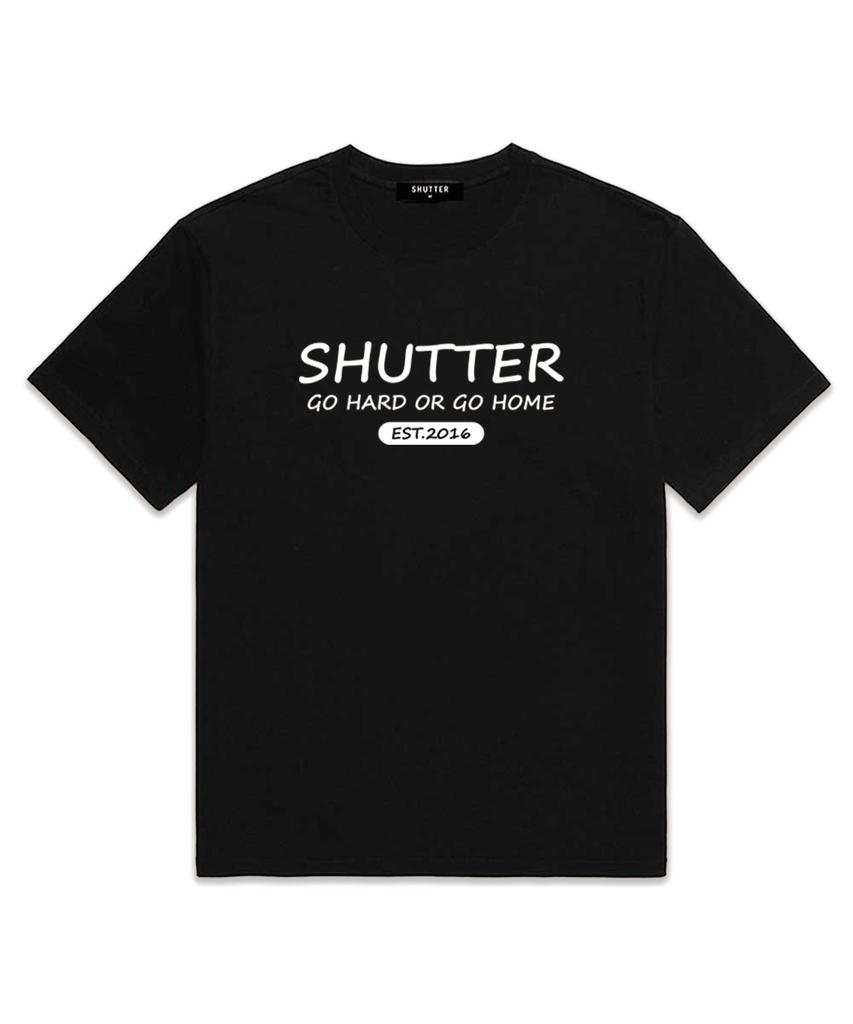 SHIRTER Иди до конца или уходи домой Футболка с коротким рукавом (Ss010) черный