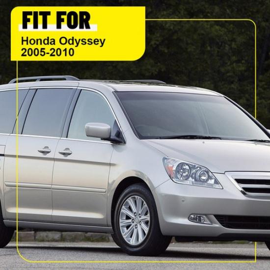 6Pcs Auto Door Trim Pillar Gloss Posts Black Cover For 2005-2010 Honda Odyssey