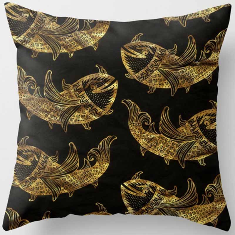 Черно-желтая квадратная наволочка, украшение для дома, чехол для автомобильного дивана 45 см * 45 см