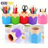 1PC Desk Cute Pencil Storage Box Colored Pencil Holder School Classroom Home Office Desktop Decorative Pencil Holder