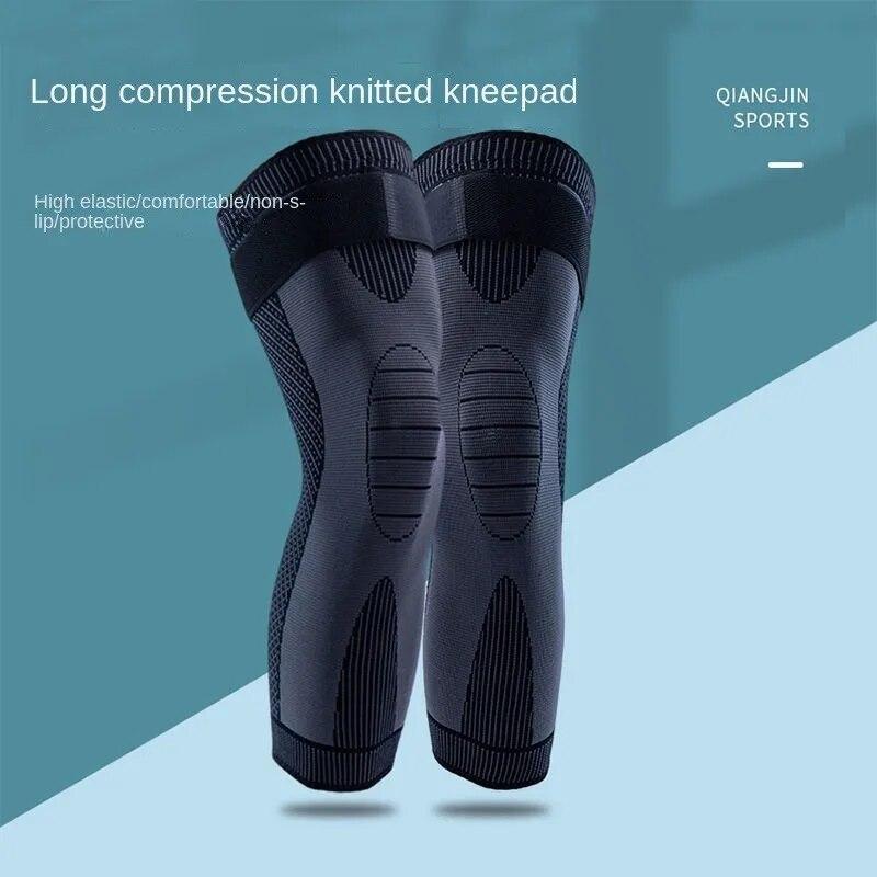 Расширенный кружевной наколенник Дышащий эластичный вязаный спортивный наколенник