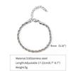 Унисекс Cuban Necklace/Bracelet из нержавеющей стали с покрытием 18 карат, витая цепь 2-5 мм
