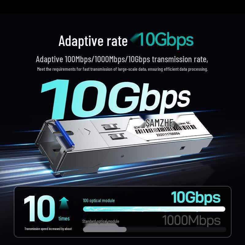 SAMZHE 10G SFP+ SC Fiber Optic Transceiver Pair