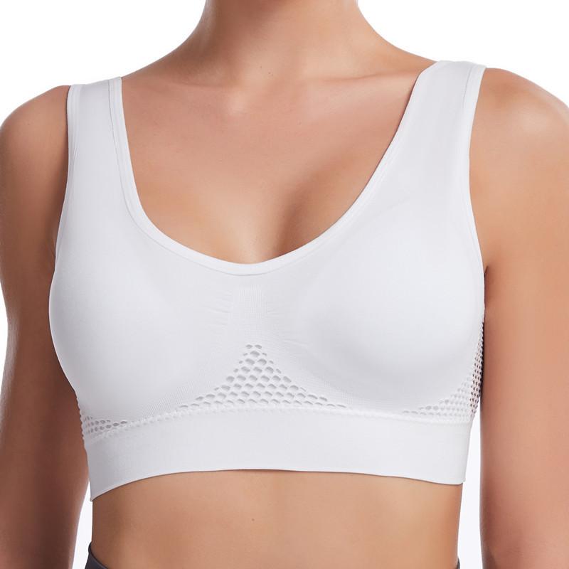 Sports Bra Large Size Seamless Adjustment Bra Top Bra Comfortable Sweat Absorbent Underwear S--5XL