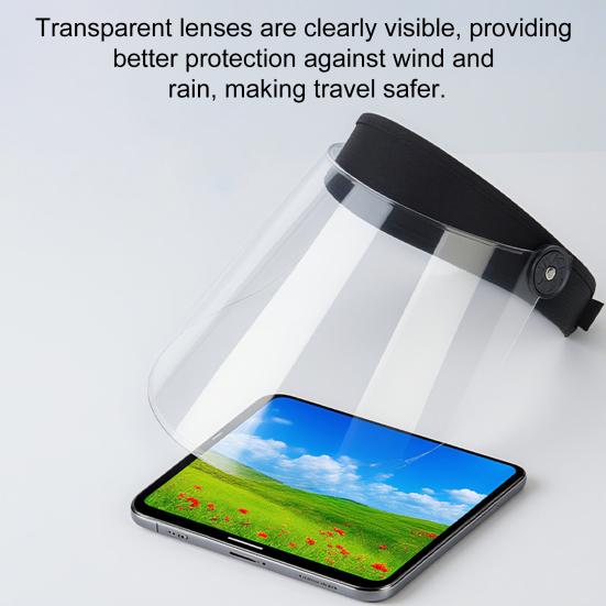 Прозрачный лицевой щиток для мужчин и женщин, защита от запотевания и брызг для работы, езды, активного отдыха, ПВХ, полное покрытие, регулируемая повязка на голову, защитная маска