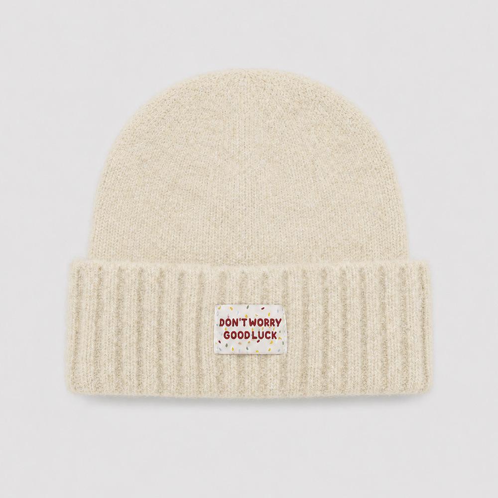 Winter knitted hat, piled and thickened, small face, warm, cold and windproof, cold hat, solid color versatile fashion wool hat