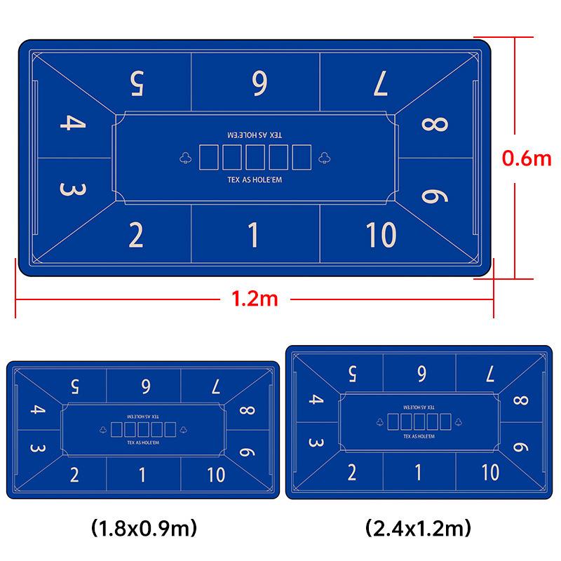 Популярный нескользящий резиновый коврик для стола и коврик для мыши для Техасского Холдема Гуаньдана