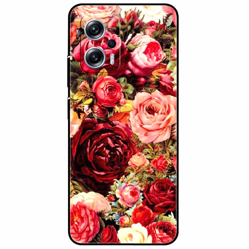 Чехол для Xiaomi Poco X4 GT 6,6'' Кот Волк ТПУ Силикон Мягкий Coque Fundas для Poco X4 GT 5G Чехол Черный Край Милый PocoX4 X 4 GT