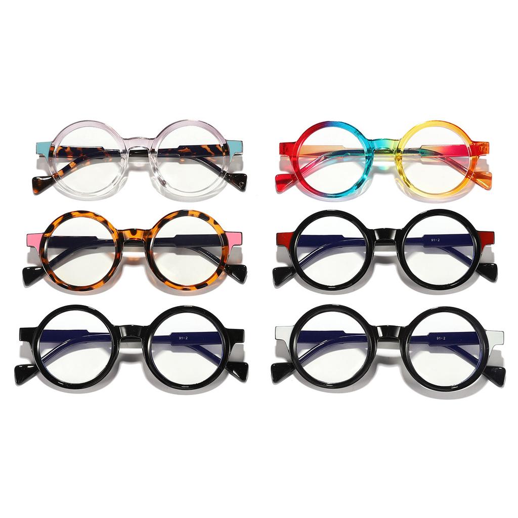 Transparent Circular Computer Glasses Frame Women Men Anti Blue Light Round Eyewear Blocking Optical Spectacle Eyeglasses