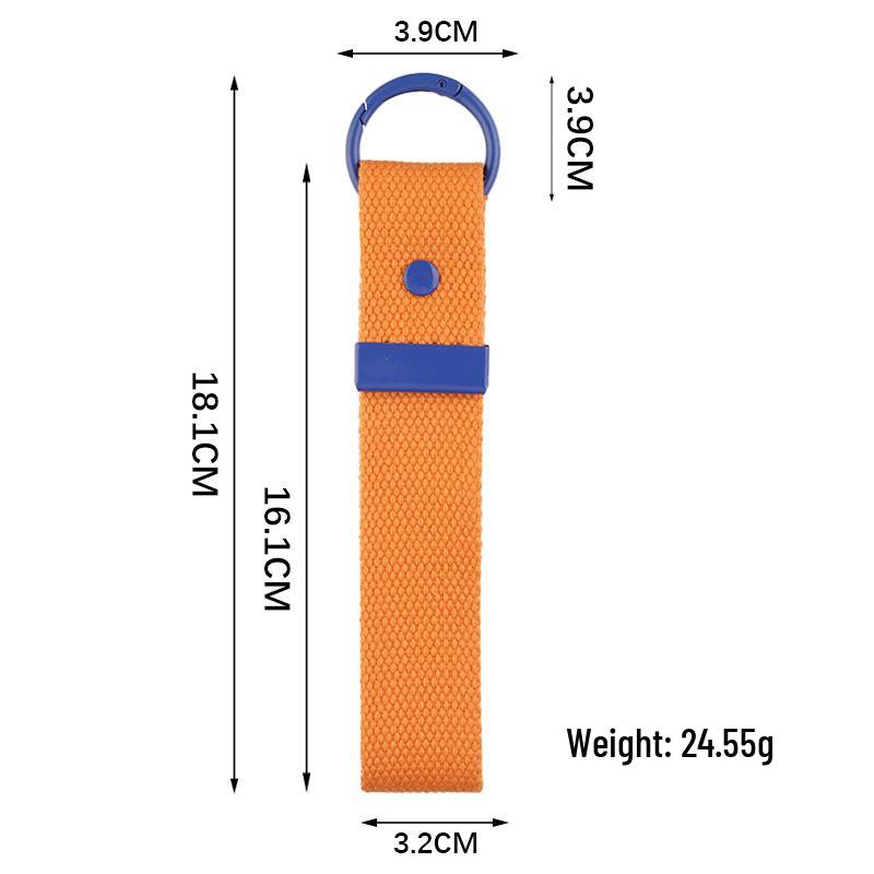 Korean INS Style DIY Canvas Embroidery Keychain - Handmade Heat Transfer Blank Keyring Pendant.