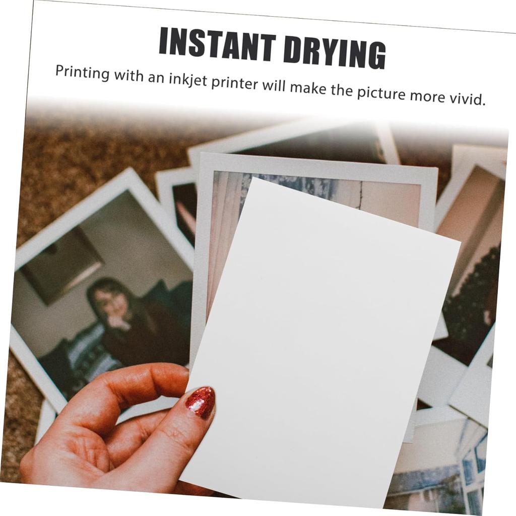 100 листов 6-дюймовой глянцевой фотобумаги для принтеров - Высокоглянцевое покрытие, идеально подходит для рукоделия и профессиональной фотопечати
