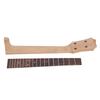 Ukulele Fretboard Neck Set Rosewood Okoume Wood Fingerboard Replacement for 4 String Musical