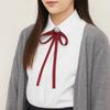 Imitation Pearl Ribbon Brooches Rhinestone Cravat Elegant JK Bow Tie  School Costume
