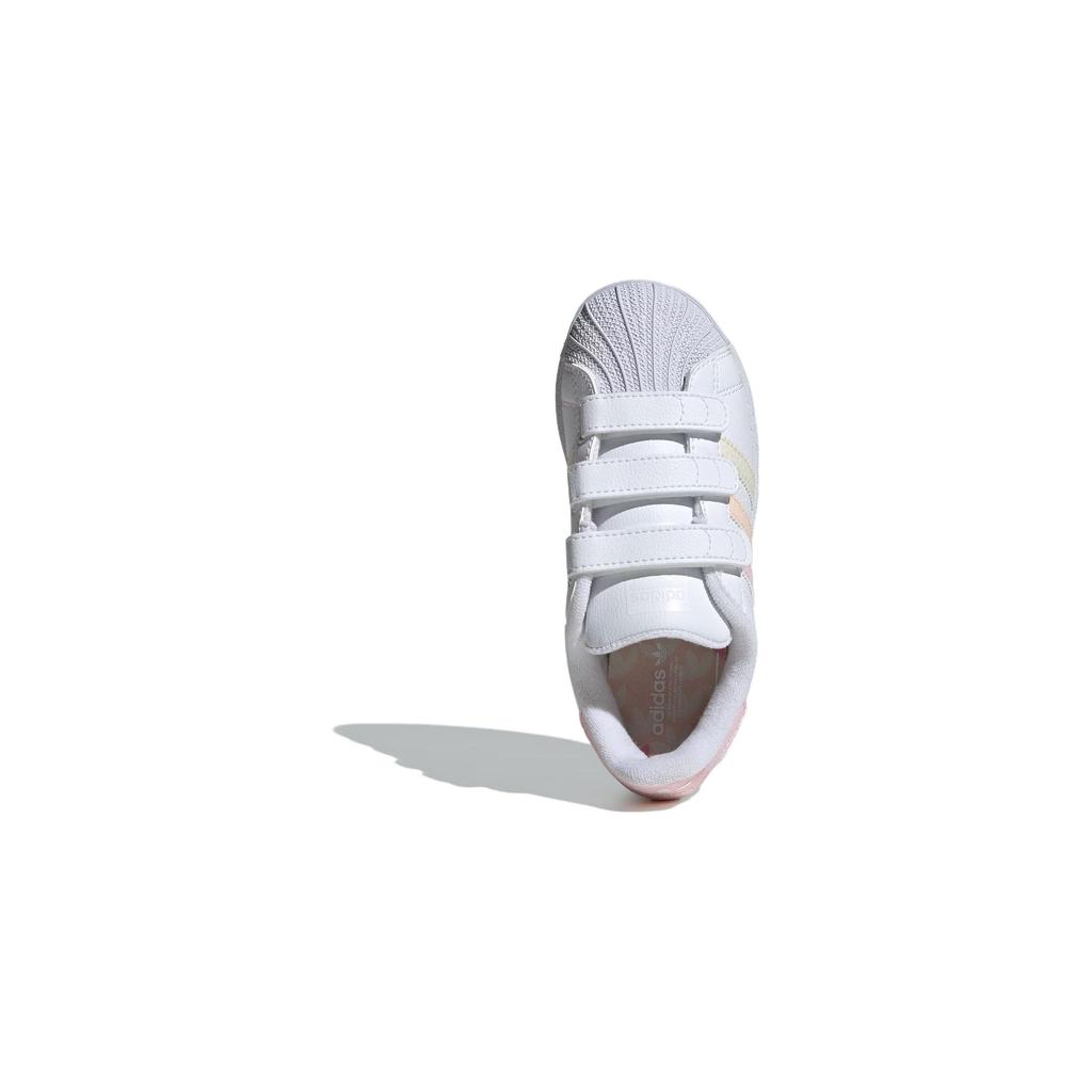 adidas Оригинальные Superstar Удобные Универсальные Амортизирующие Прочные Низкие Детские Кроссовки Детские Кроссовки Белые IF3573