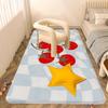 Cartoon Tomato Pattern Room Mats Anti-slip Absorb Water Long Strip Cushion Bedroon Mat Household Carpets