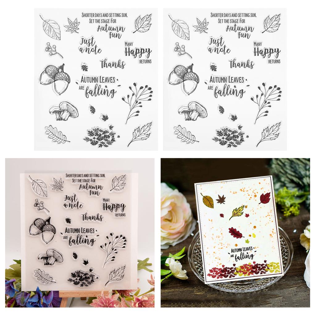 2 комплекта прозрачных штампов для декора открыток, тиснения, скрапбукинга, расходных материалов