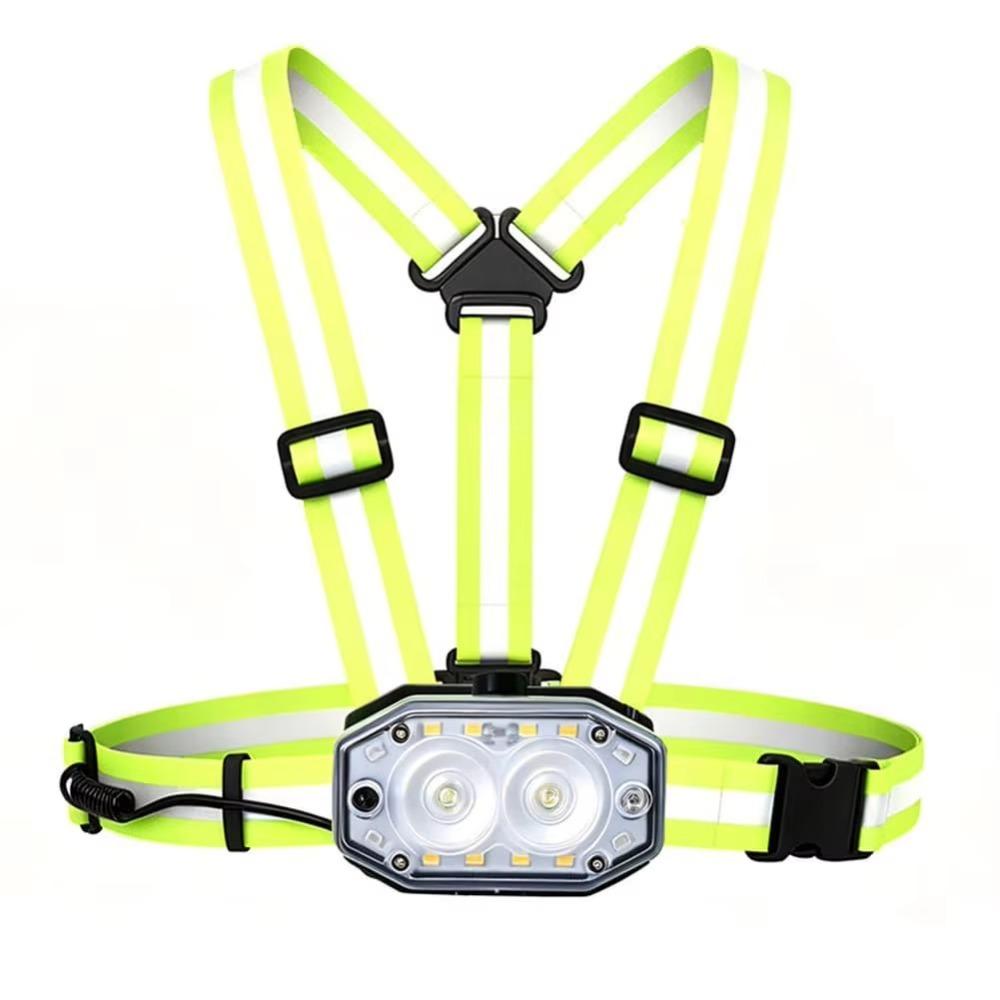High Visibility Reflective Safety Jacket Night Work Safety Reflective Vest Jogging Traffic Road
