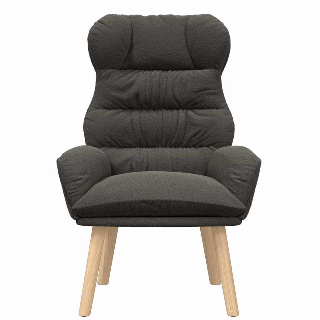 Armchair Dark Grey 69 x 74 x 93 cm Sherpa Fabric