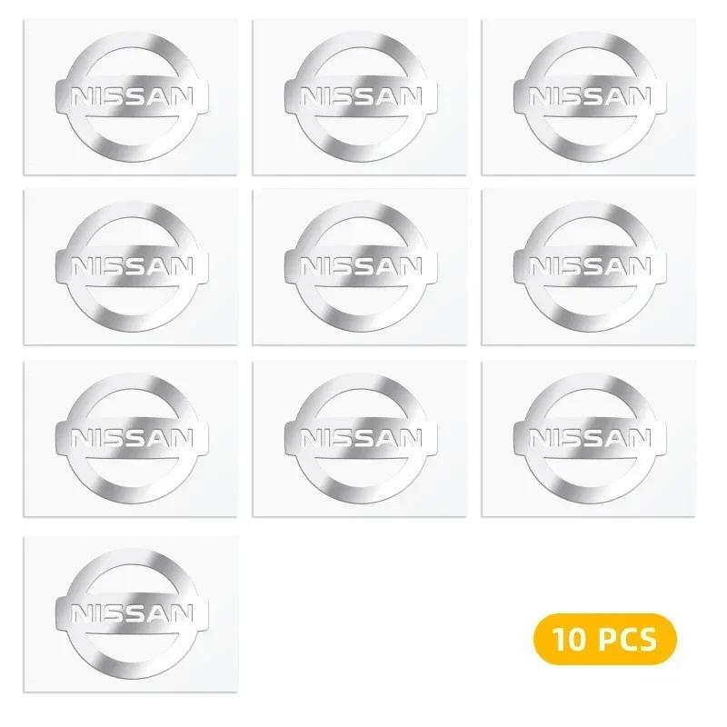 2/5/10pcs 3D Metal Car Emblem Sticker Decor Badge Decal Interior Styling For Nissan Nismo Micra Qashqai Altima Maxima Sentra