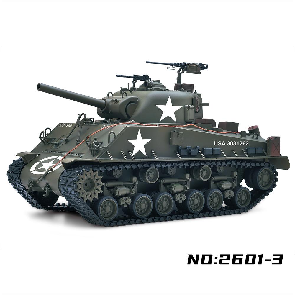 Новый радиоуправляемый боевой танк Второго Мирового Войны США M4A3 Шерман, полностью металлический, масштаб 1:16, 2,4 ГГц, дистанционное управление, военная модель для взрослых коллекционеров
