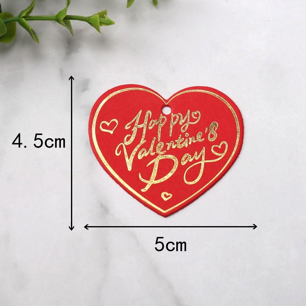 100pcs Hanging Decoration Valentine's Day Tags Cake Decor Tag Festive & Party SupplieS