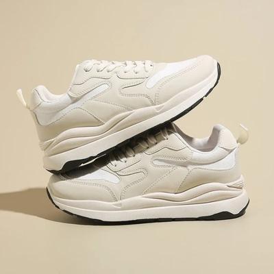 Мода 2024 года, новые туфли с толстой подошвой и круглым носком, дизайнерские туфли со звездами, универсальные туфли в стиле Гонконга, повседневные туфли на высоком каблуке Zapatillas De Mujer