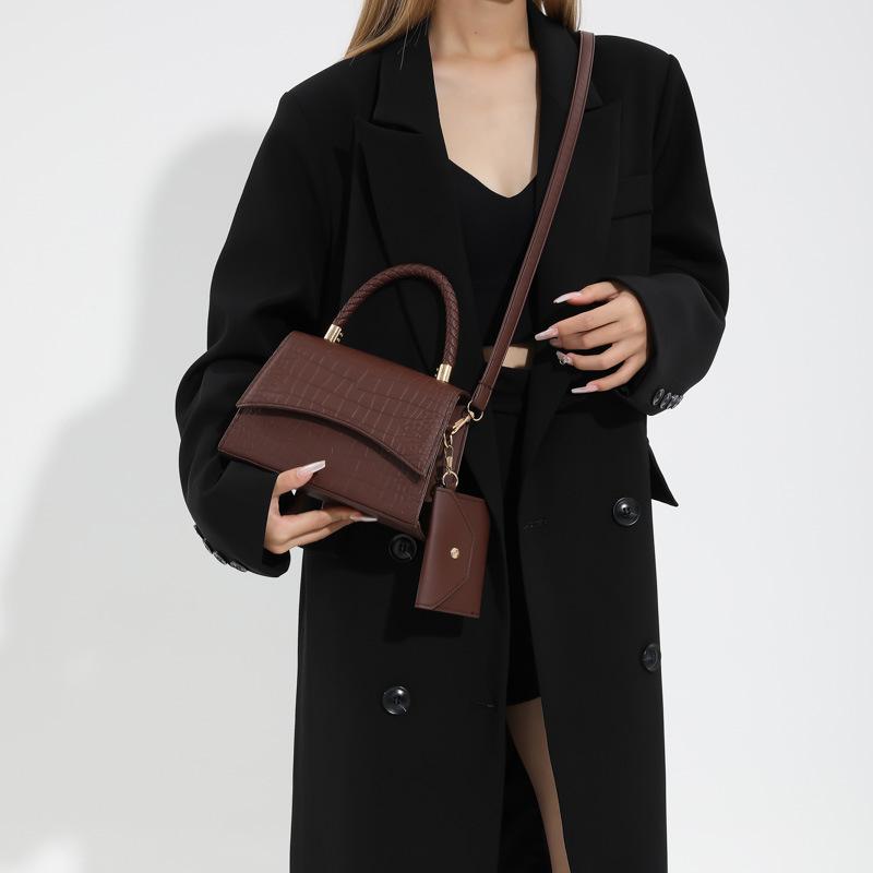 Корейская версия текстуры иностранного стиля маленькая сумка весна новая модная портативная сумка-мессенджер простая маленькая квадратная сумка через плечо