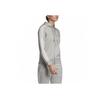 Adidas Женская толстовка с капюшоном в полоску и рукавами на молнии, серая EI0683