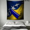 Bosnia and Herzegovina Wall Tapestry Aesthetic Wall Hanging Printed Fabric Blanket Decorative Tapestries for Bedroom Living Room Home Decor