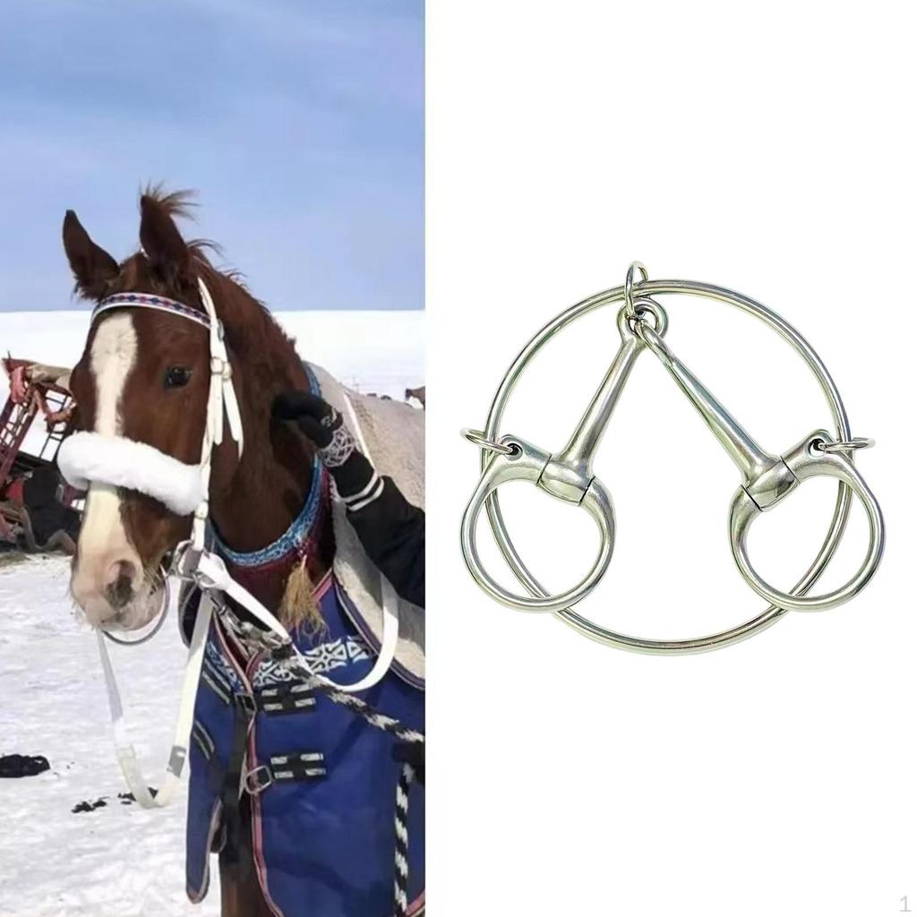 Snaffle Bit Loose Ring Easy Control Gear Equestrian Accessories Lightweight
