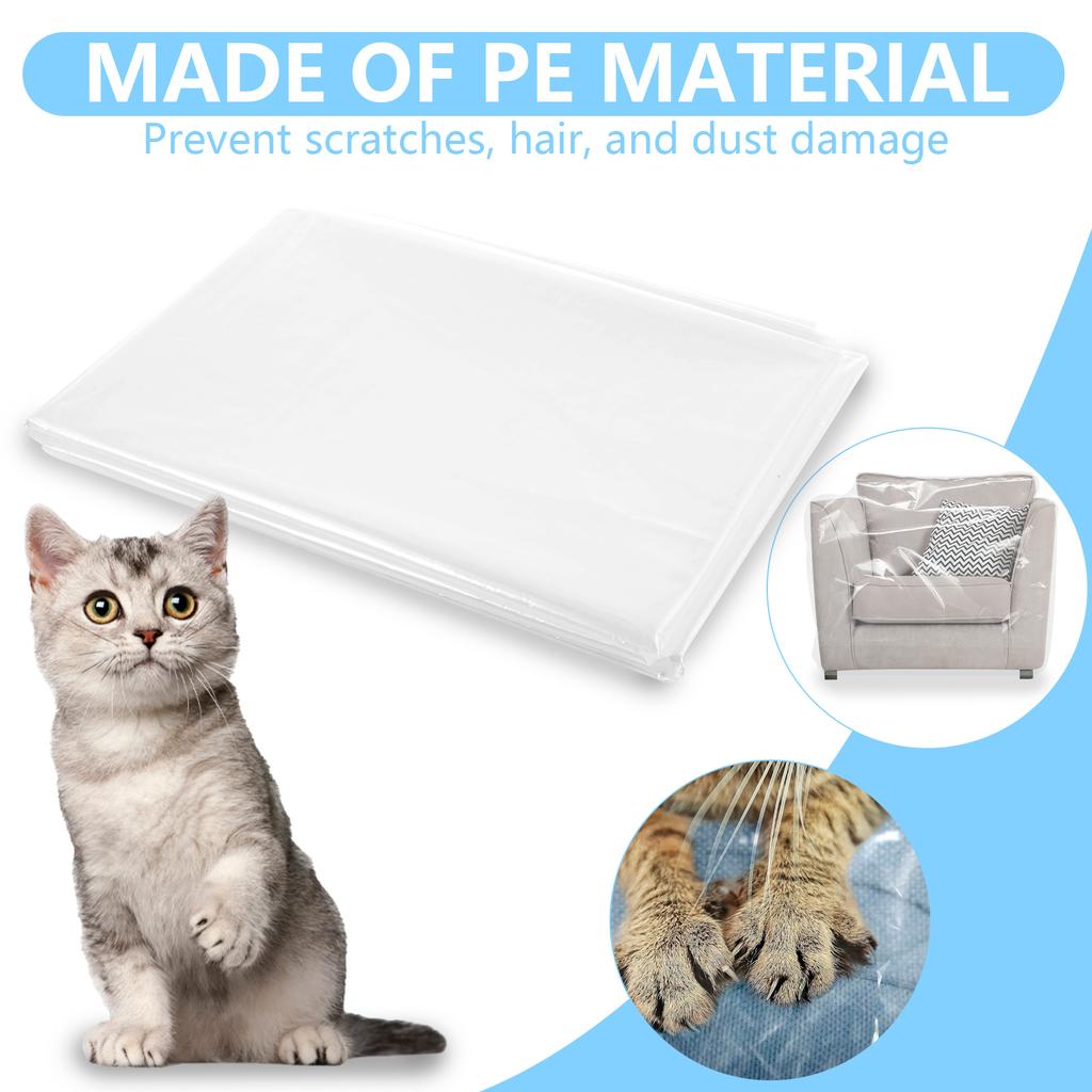 1-4 Seat Sofa Cover PE Waterproof Transparent Dustproof Furniture Chair Masking Protection CoversLiving Room Reusable