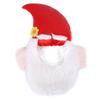 Dog Christmas Hat Pet Santa Claus Hat with Ears And Beard Xmas Costume Headgear for Small Dogs Cats Festive Dress-up Accessories